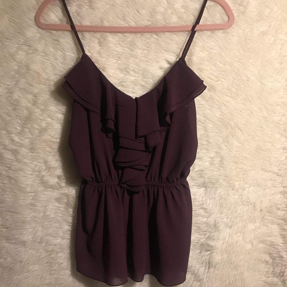 Streetwear Society Elegant Dark Purple Blouse